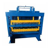 Custom three layer corrugated aluminium panel sheet roll forming machine