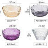 Japanese Hammer Pattern Glass Bowl for Home thumbnail-5