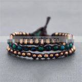Bohemian Bracelet Wax Cord Wrap Jewelry Wholesale XE09-198 thumbnail-2
