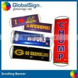 Custom Printed Retractable Fan Hand Scrolling Banner