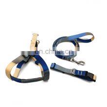 Blue and Yellow Dog Collar Simple Design Outdoor Walking Dog Collar Factor Price thumbnail-5