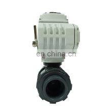 DKV High Efficiency 220V 1 Inch Pvc Water Plastic Thread Electric Ball Valves thumbnail-2