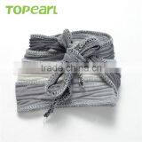 Topearl Jewelry Freshwater Pearl and Silk Ribbon Bracelets World Best Bracelets for Women CLL154 thumbnail-1
