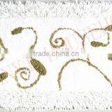 Leaf Design Bath Mats Cotton Chenille Bath Mat