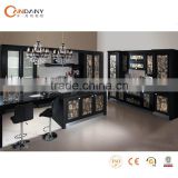 Hot Sale Clasical PVC Kitchen Cabinet-aluminium kitchen cabinet design