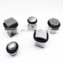 Premium Top Durability Brushed Stainless Steel Cylindrical Floor Mount Heavy Duty Hidden Door Stop