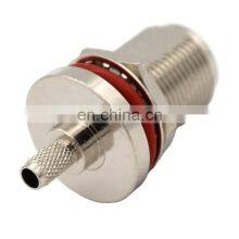 RF Coaxial Brass N Male Clamp Plug Connector for Cable RG58 LMR195 RG223 RG142 thumbnail-1