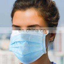 BFE 99% Medical Nonwoven Mask Blue Black 3ply Surgical Facemask thumbnail-2