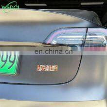 Model S Plaid 3D Emblem For Tesla Model S/Y Car Decals Logo Stickers For Tesla Accessories 1PCS/SET 2021 thumbnail-2