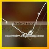 wholesale rhodium plating silver jewelry 18 inches silver chain