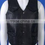 Casual Lambskin Leather Vests thumbnail-1