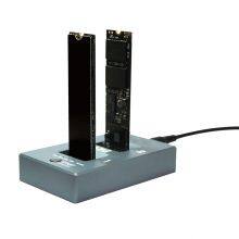 Factory OEM USB3.2 M.2 OTC USB10Gbps NVMe HDD Hard Drive Clone Dock Station