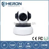 Hottest !!! HD 720P 1.0MP WIFI wireless ip camera with P2P Supporting 32GB TF Card