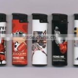cheap advertising and promotional plastic cigarette electronic gas lighter disposable lighter printing lighter sticker lighter