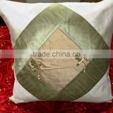 indian hand embroidered cushion cover