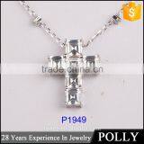 2015 Hight Quality 18k White Gold With 3 Layer Engagement Necklace thumbnail-3