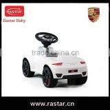 Licensed Porsche car type 4 wheel scooter pushing ride on toy