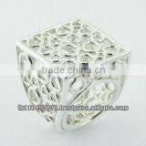 Casted Open Circles Openwork Sterling Silver Ring thumbnail-1