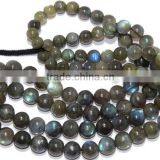 Labradorite Smooth Beads Roundell Shape 8x11.5mm Approx 18''Inch Good Quality On Wholesale Price. thumbnail-2