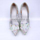 Gorgeous Bridal Wedding Shoes Sexy Women Pumps Lady Women High Heels Shoes With Strass thumbnail-2