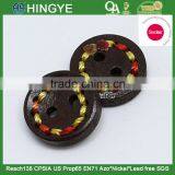 Sedex Audited Factory 2 Pillar Braided Cord Wooden 4 Holes Button thumbnail-1