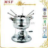 MSF 202 SS Apple Shape Single Bottom and 6pcs Forks Chocolate Fondue Machine thumbnail-1