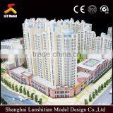 the Beautiful Night Scene of Commercial Building Model
