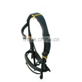 Snaffle Bridle Shaped Diamond Browband Padded & Drop Shaped Raised Padded Flase Noseband (Swidish).