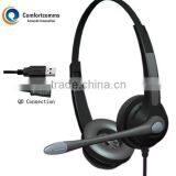 Comfortable Noise-canceling Call Center Usb Headphone thumbnail-4