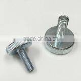 Slotted Recess Flat Head Carbon Steel Knurled Thumb Step Screw thumbnail-1