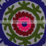 Indian Suzani Cushion Cover 16x16 Pom Pom Pillowcases Boho Throw Pillows thumbnail-4