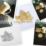Adiabatic Pvc Golden Leaf Cup Coaster Pad Nonslip Cushion Placemat