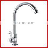 Sanitary ware price durable mixers deck mounted polished curved long kitchen faucet taps T9126