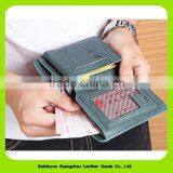 16390 Top Selling Fashion RFID Blocking Top Grain Leather Wallet for Men thumbnail-4