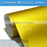 Air Bubble Free 1.52*20m CARLIKE Metallic Chrome Matt Gold Car Wrap thumbnail-1