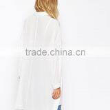 2015 Fashion Design White Lady Blouse Shirt thumbnail-2