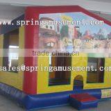 inflatable car jumping castles with hook and loop fastener for kids sp-pp004