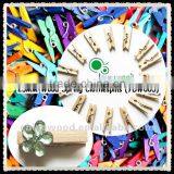 Mini 25mm Wooden Spring Clothespins thumbnail-1