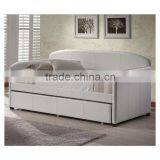 Upholstered Leather Daybed With Trundle thumbnail-1