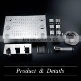 Led Rain Shower Head Square Shower Massage Jets Remote Color Changing Bath Accessories Stainless Steel Rainfall Head Shower thumbnail-6