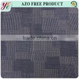 100% cotton blue stripe jacquard grid fabric