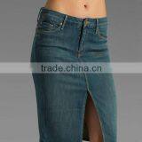 2015 New Designer Slit Denim Skirt Mature Women Short Skirt, Women's Clothing Imported From China JXQ1122 thumbnail-4