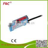 FF-12P PNP General Purpose Fiber optic Amplifier and fiber optic sensor for glass test