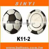 3D football soccer Fridge Magnets magnetic button