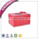 Delicate Leather Custom Wholesale Tissue Box Cover thumbnail-1