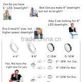 Singapore ,18W, 6inch or 8inch or 10inch Cover, Emergency LED Downlight Fitting With Samsung LEDs, Dimming Detachable Downlight thumbnail-4