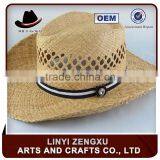 Straw Knitted Outdoor Cowboy Man Hat for Festival thumbnail-5