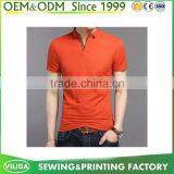 Customized Classic Collar Mens 100% Pique Cotton 220gsm Polo Shirt Without Button OEM thumbnail-1