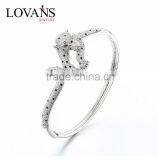 925 Sterling Silver Bangle Bracelet Bangle Stand Designs High Quality Jewelry Sbg384W thumbnail-2