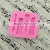 Silicone Mold Woman Makeup Baking Fondant Mold Cake Decorating Tool thumbnail-5